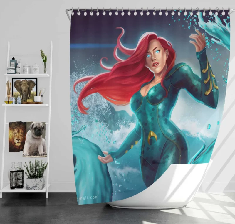 Mera Cosplay: Channel Your Inner Hero Shower Curtain