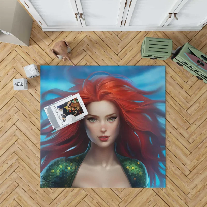 Mera Cosplay: Transform into a DC Heroine Floor Rug