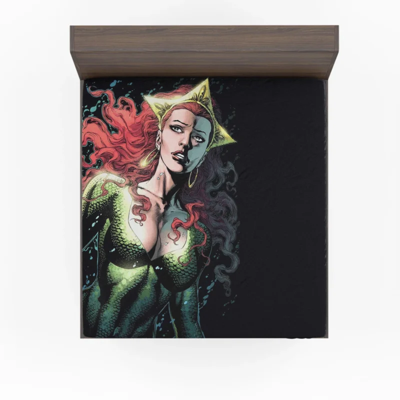 Mera (DC Comics) on New Earth: Explore in Comics Fitted Sheet