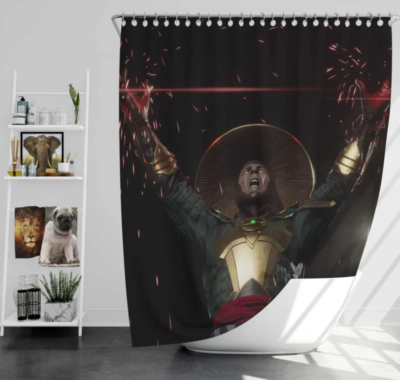 Mortal Kombat 11: Raiden Returns with Thunderous Might Shower Curtain