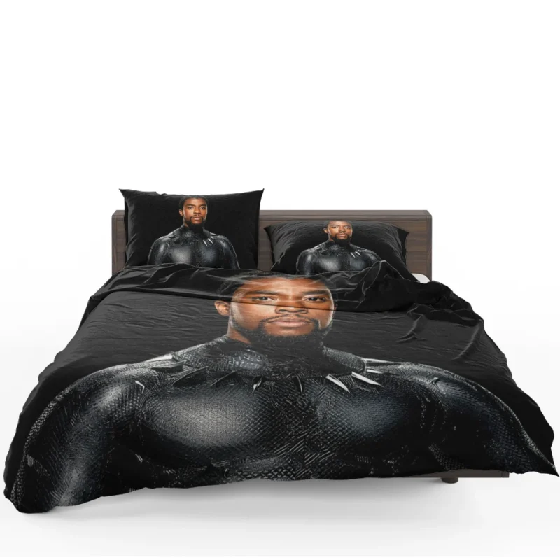 Remembering Chadwick Boseman as Black Panther Bedding Set