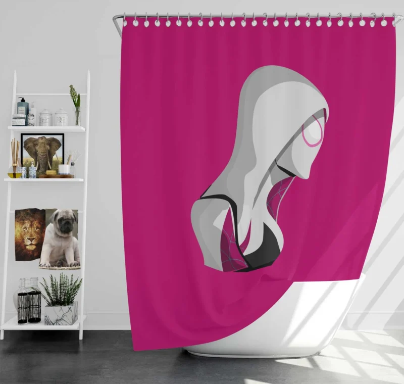 Spider-Gwen Comics: Gwen Heroic Adventures Shower Curtain