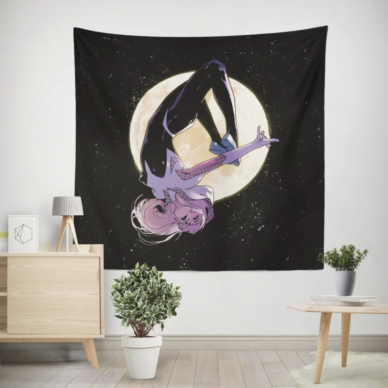 Spider-Gwen Comics: Gwen Heroic Exploits  Wall Tapestry