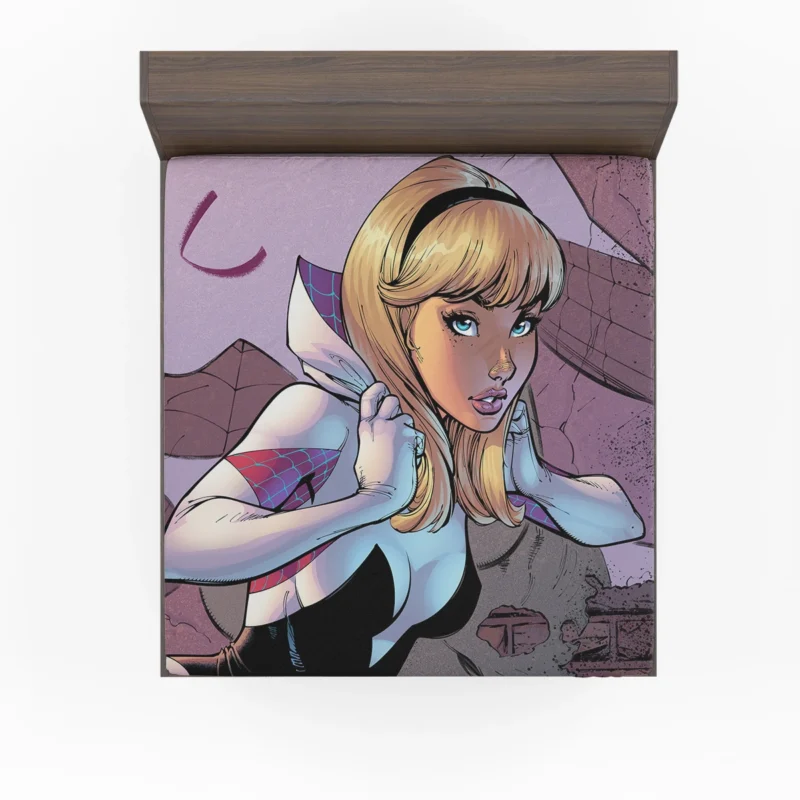 Spider-Gwen Comics: Gwen Heroic Feats Fitted Sheet