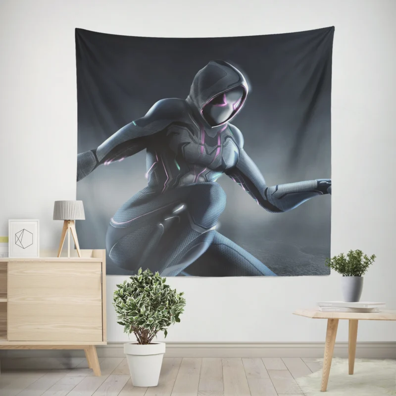 Spider-Gwen Comics: Gwen Heroic Journey  Wall Tapestry