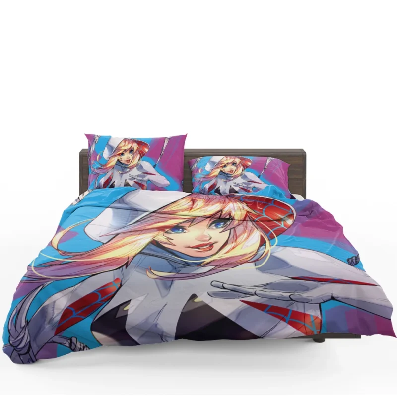 Spider-Gwen Comics: Gwen Stacy Style Bedding Set