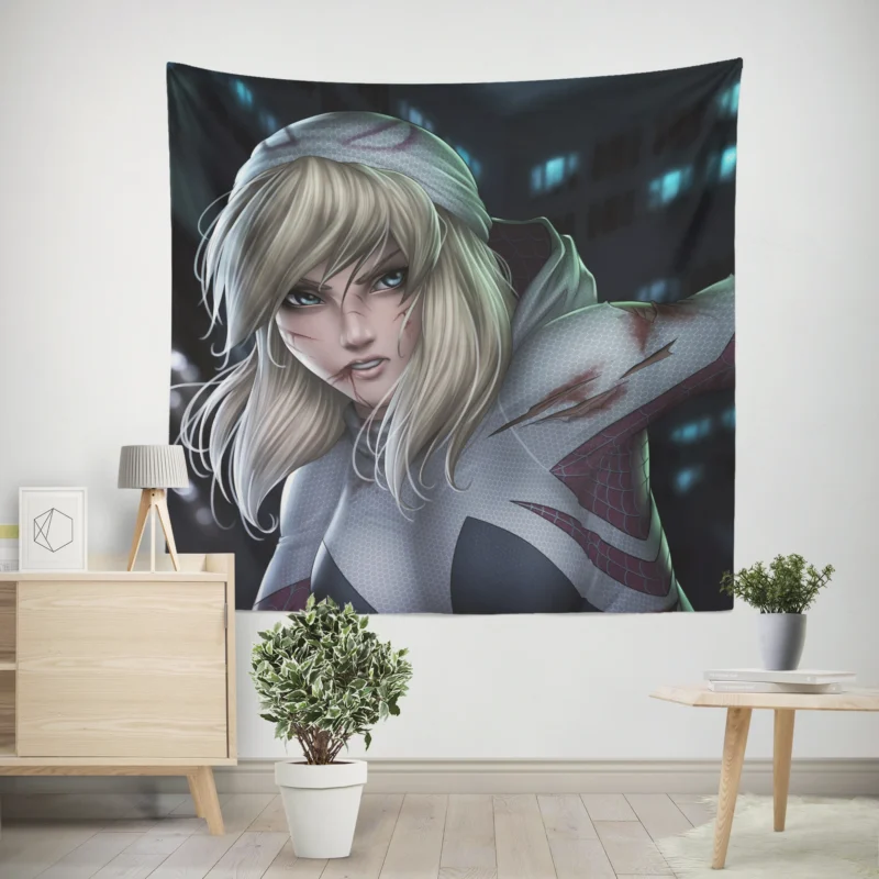 Spider-Gwen Comics: Gwen Striking Look  Wall Tapestry