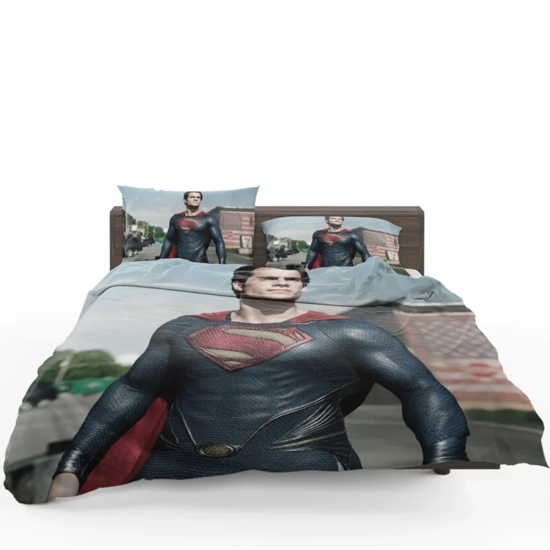 Superman: The Man of Steel Stands Strong Bedding Set