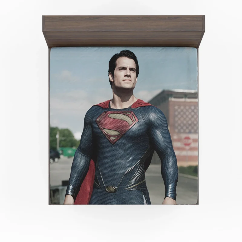 Superman: The Man of Steel Stands Strong Fitted Sheet