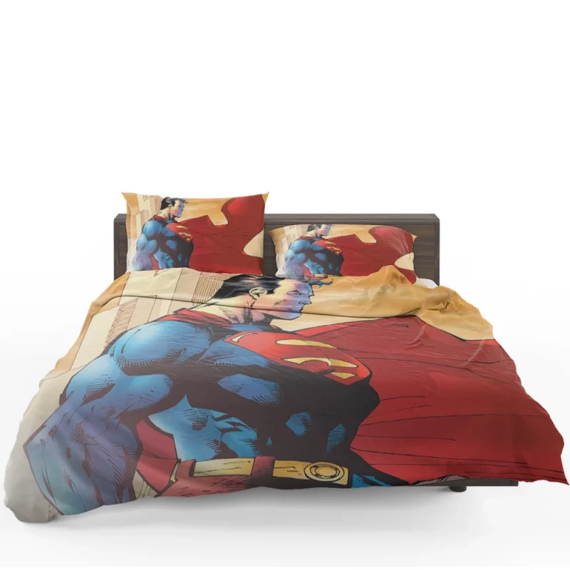 Superman Wallpaper: Emblem of Heroism Bedding Set