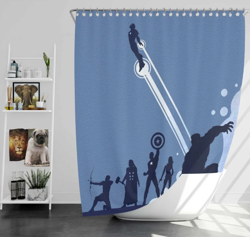 The Avengers: A Superhero Spectacle Shower Curtain