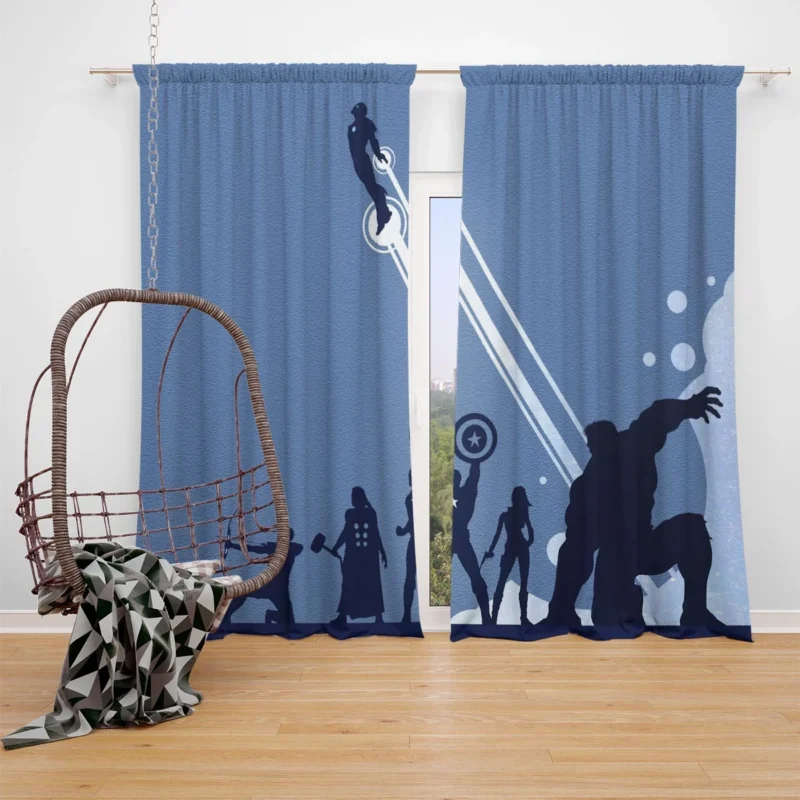 The Avengers: A Superhero Spectacle Window Curtain