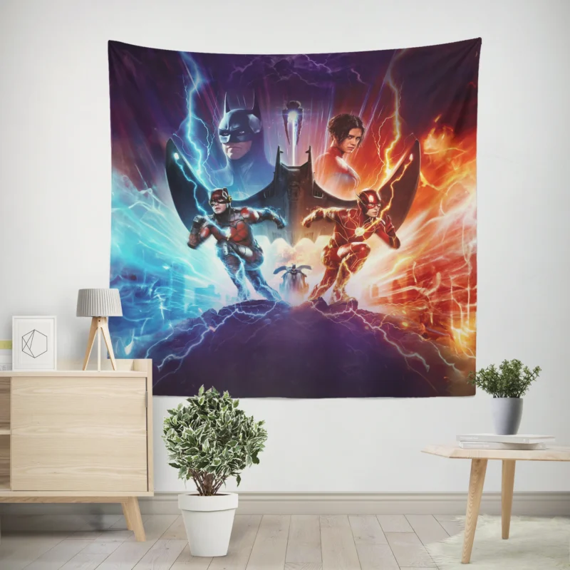The Flash (2023): Exciting Fast-Paced Film  Wall Tapestry