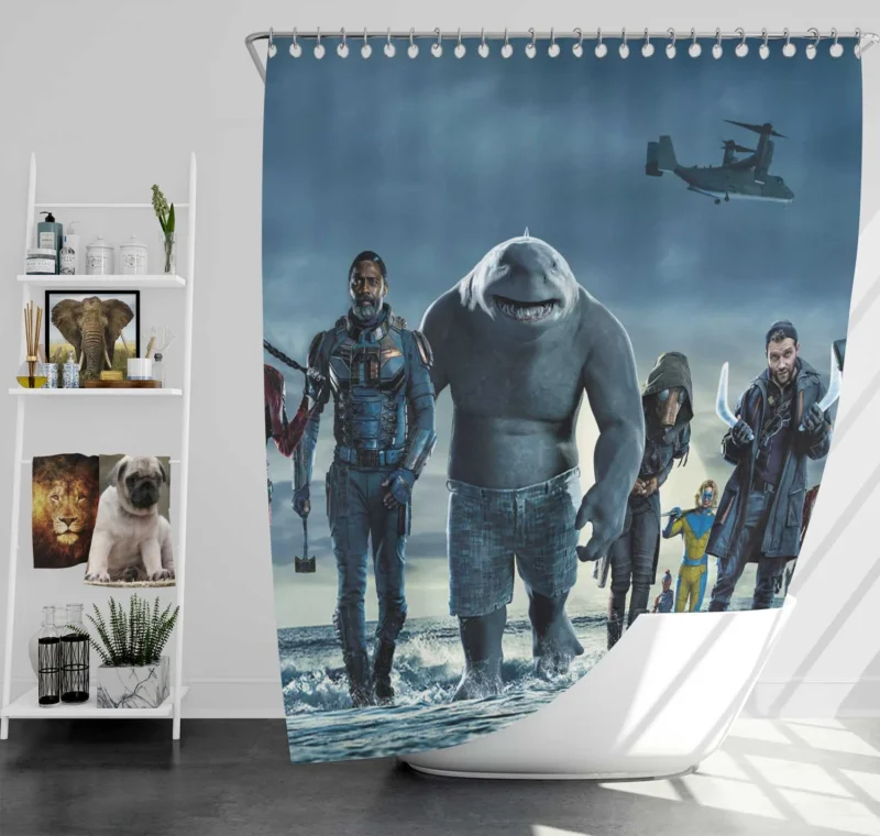 The Suicide Squad Villains Shower Curtain