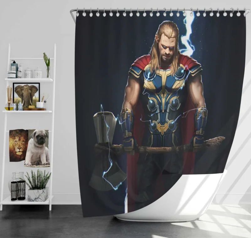 Thor: Love and Thunder - God of Thunder Returns Shower Curtain