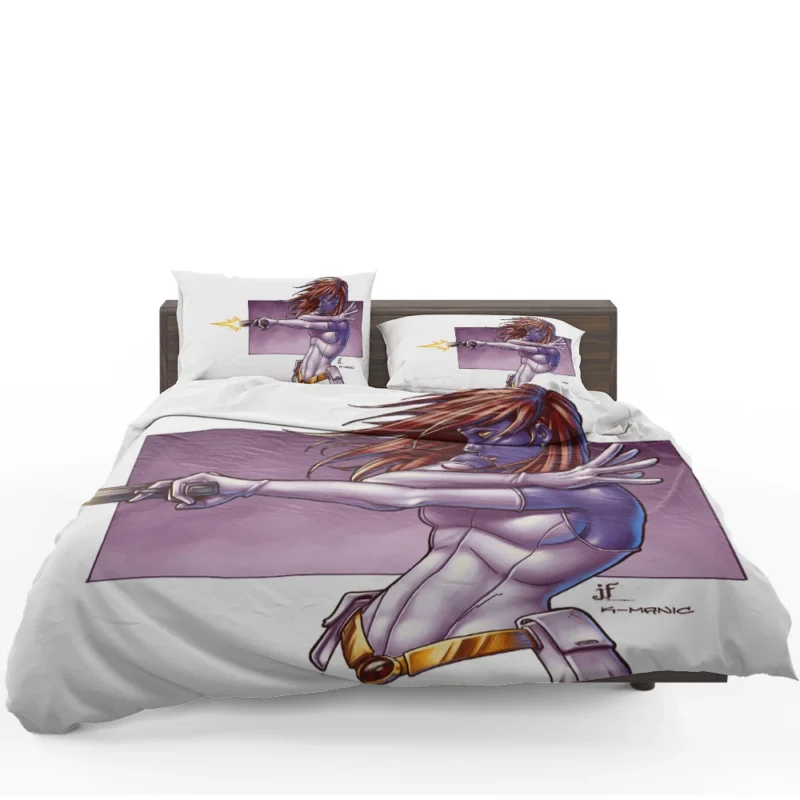 X-Men Comics: Mystique Intriguing Transformations Bedding Set