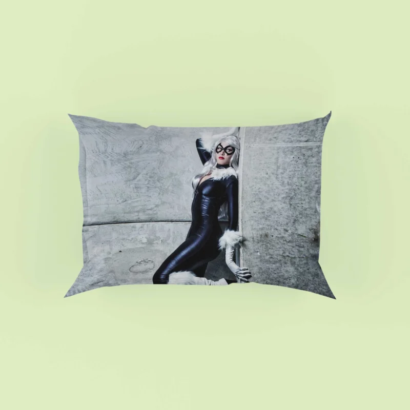 Black Cat Cosplay: Embrace the Intrigue Pillow Case