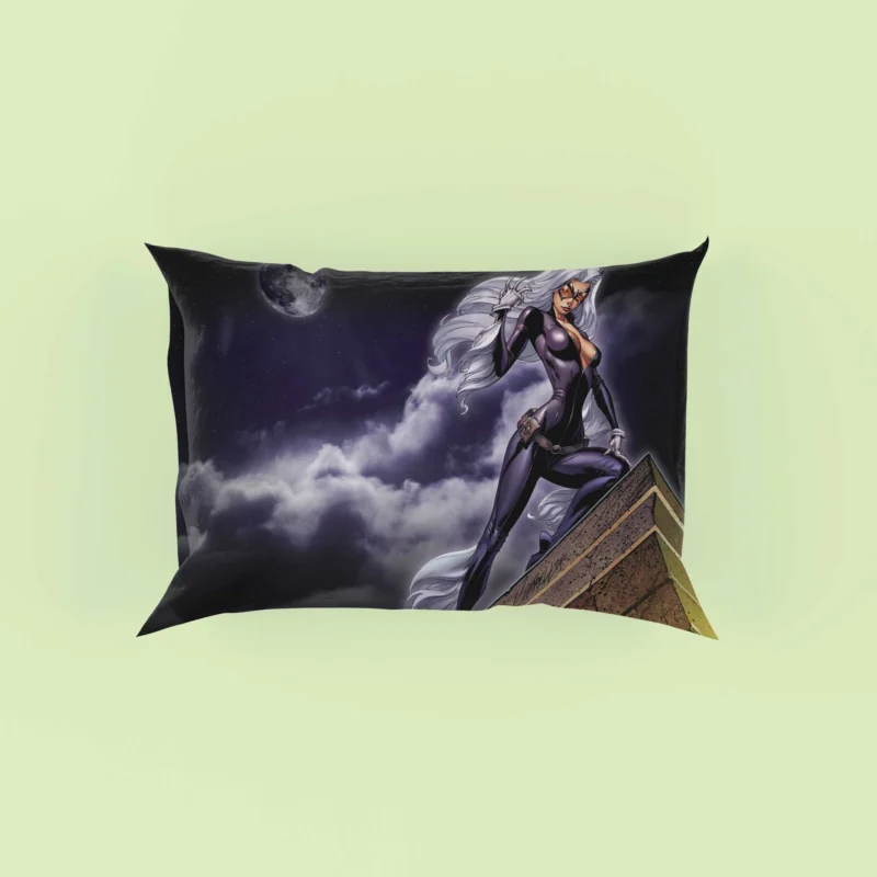 Black Cat: Marvel Mysterious Femme Fatale Pillow Case