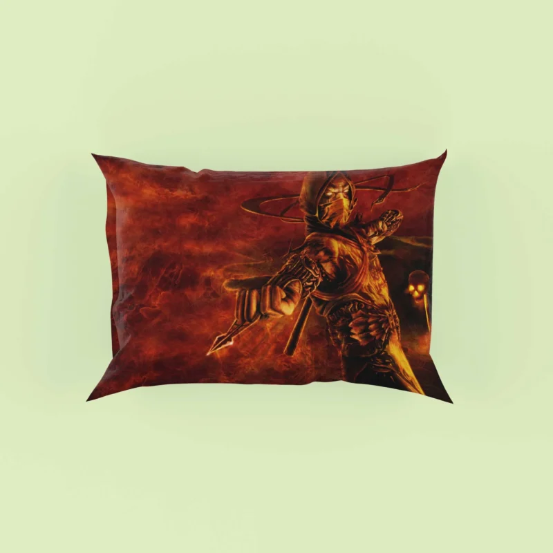 Scorpion in Mortal Kombat: Unleash the Deadly Skills Pillow Case