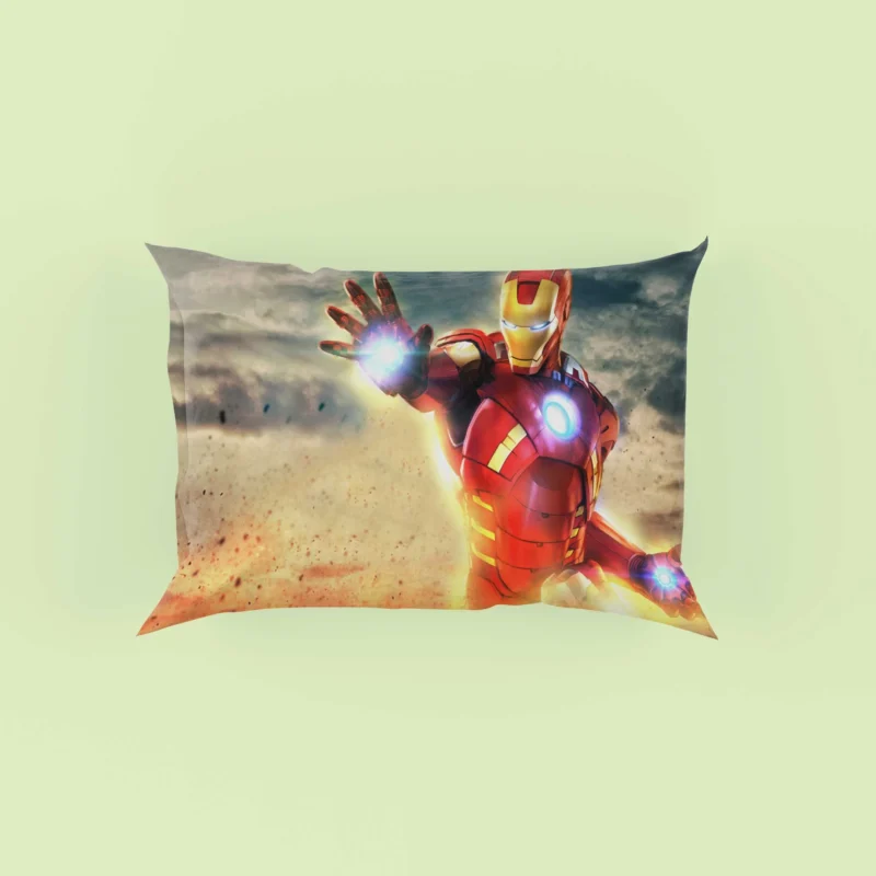 The Avengers: Assemble with Iron Man in Action Pillow Case
