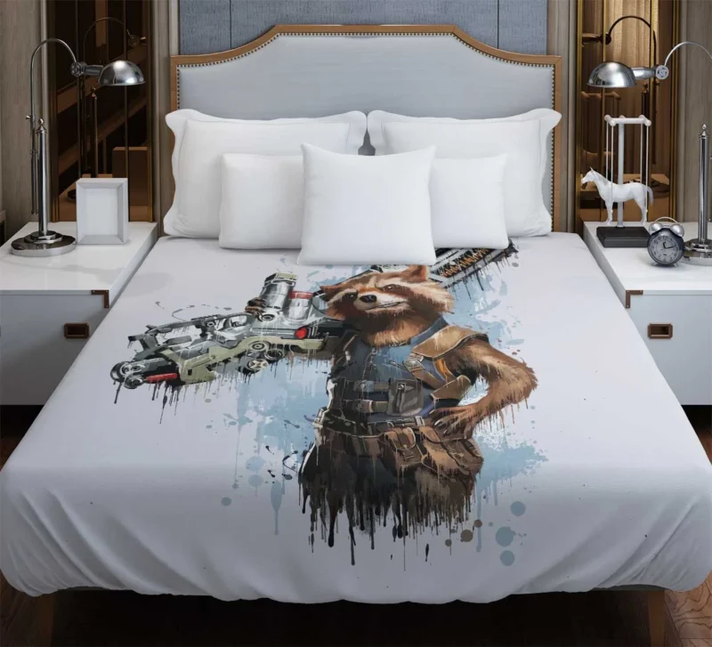 Avengers: Infinity War - Rocket Raccoon Heroic Journey Duvet Cover