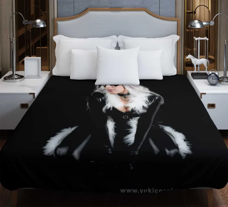 Black Cat Cosplay: Embracing the Look Duvet Cover