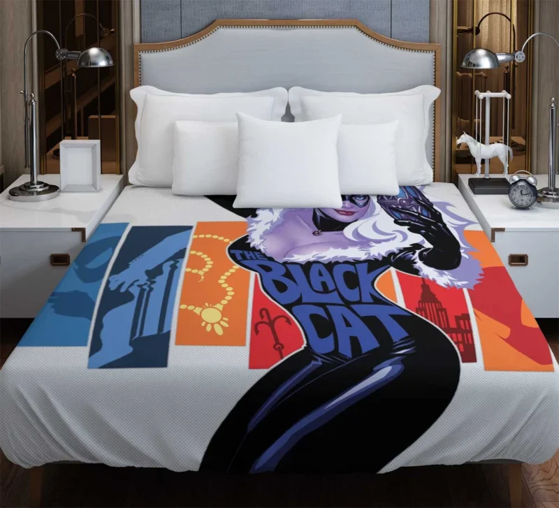 Black Cat: Marvel Slinky Superhero Duvet Cover