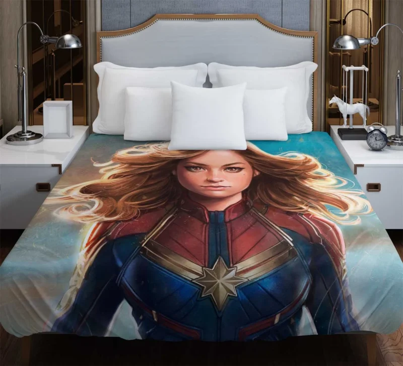 Captain Marvel: Carol Danvers Blonde Avenger Duvet Cover