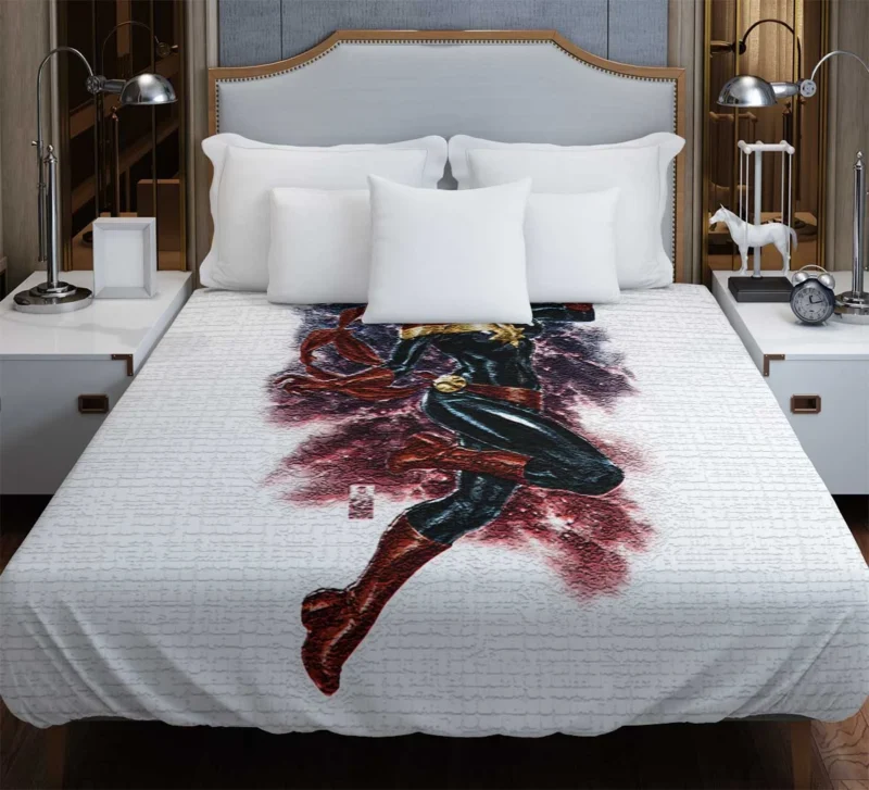 Captain Marvel: Marvel Cosmic Superhero Duvet Cover