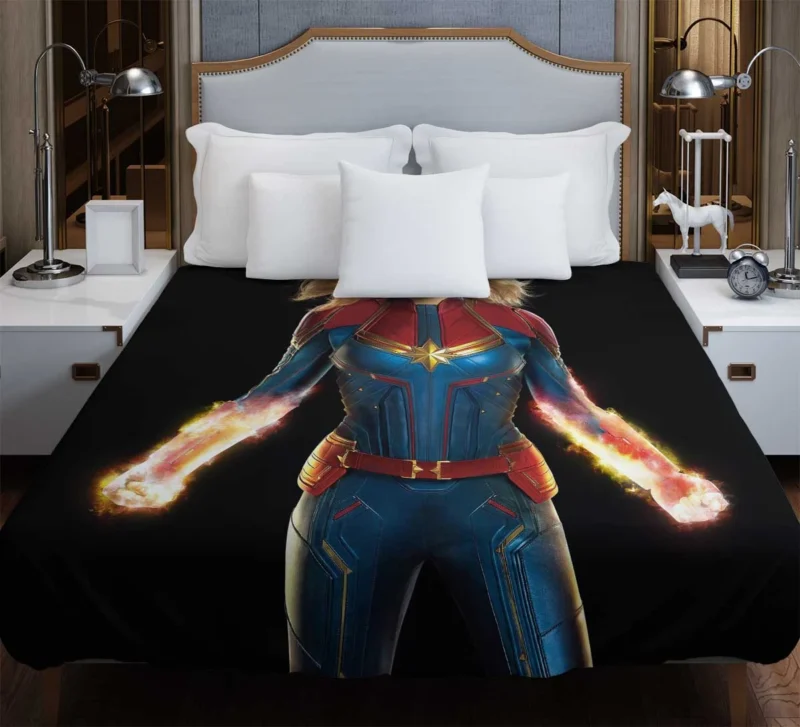 Captain Marvel/Brie Larson: A Marvel Cinematic Hero Duvet Cover