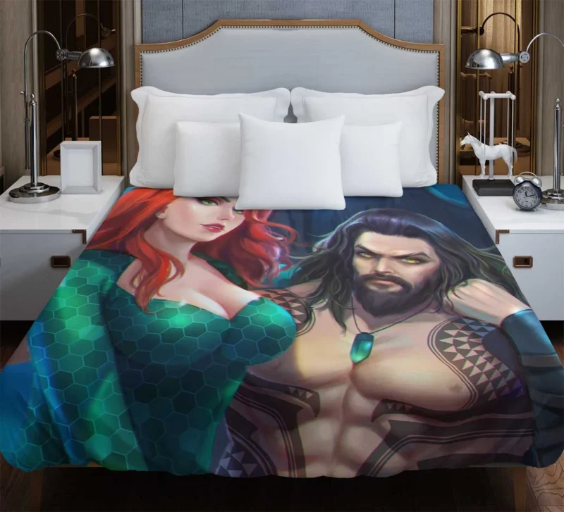 Comics Aquaman: Uncover the Depths Duvet Cover