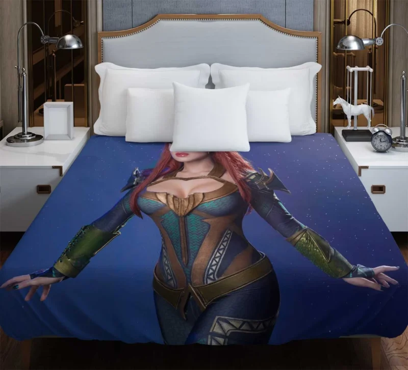 Cosplay as Mera: Embrace the DC Universe Duvet Cover