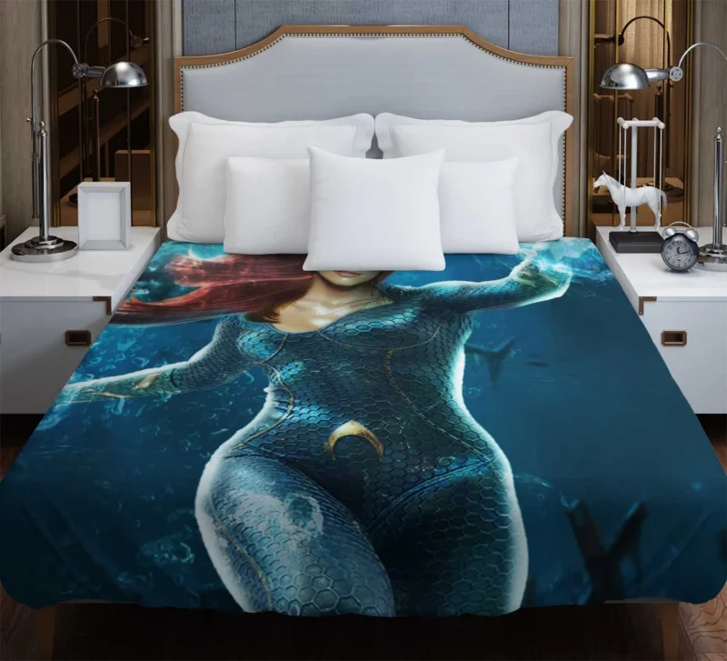 Experience Mera Impact in Aquaman Movie Duvet Cover