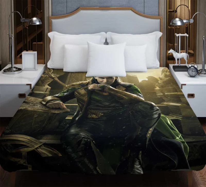 Loki in Thor: The Dark World Duvet Cover