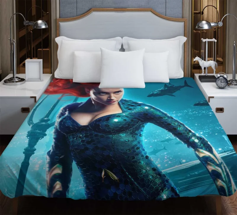 Mera in Aquaman Movie: Dive into the Depths Duvet Cover