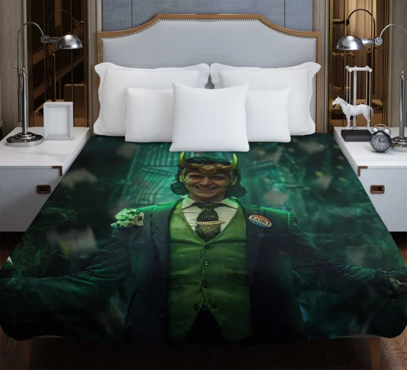 President Loki Intriguing Role in TV Show Loki Duvet Cover