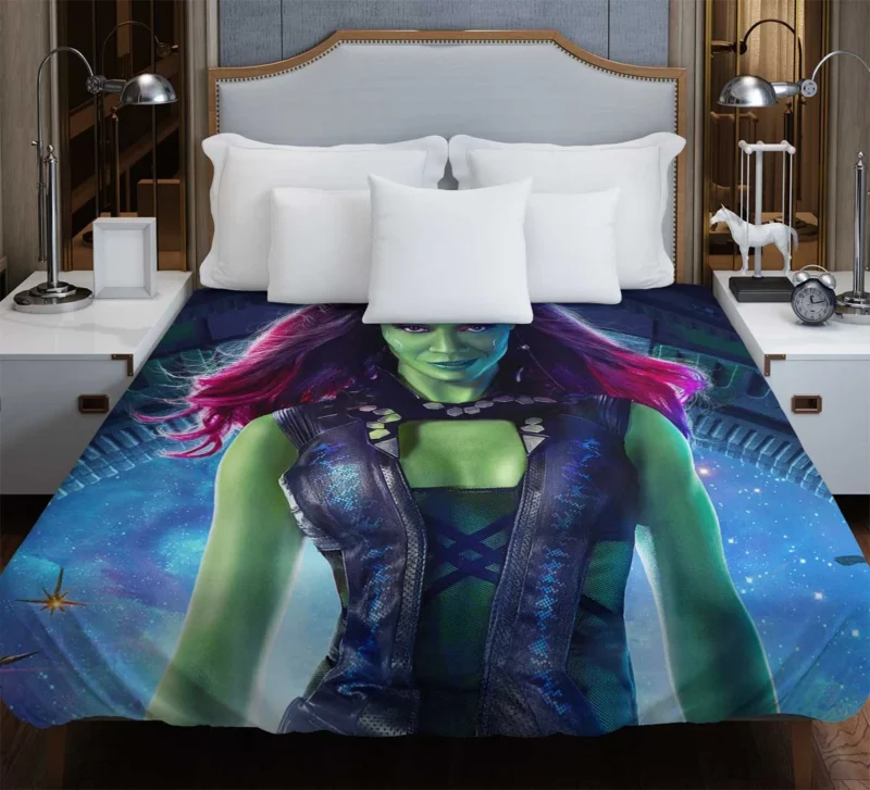 Zoe Saldana as Gamora: Guardians of the Galaxy Star Duvet Cover